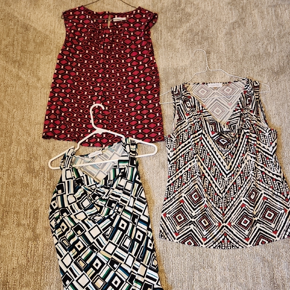 Calvin Klein Sleeveless Layering Tops Size Large